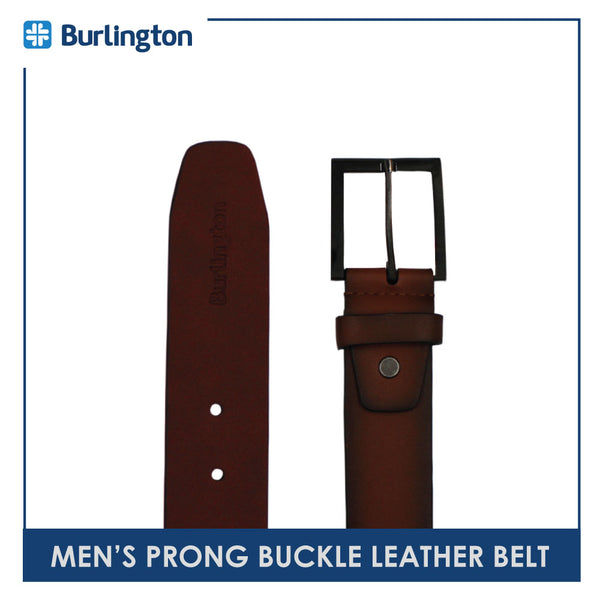 Burlington Men's Prong Buckle Genuine Leather Belt 1 Piece JMLP2402