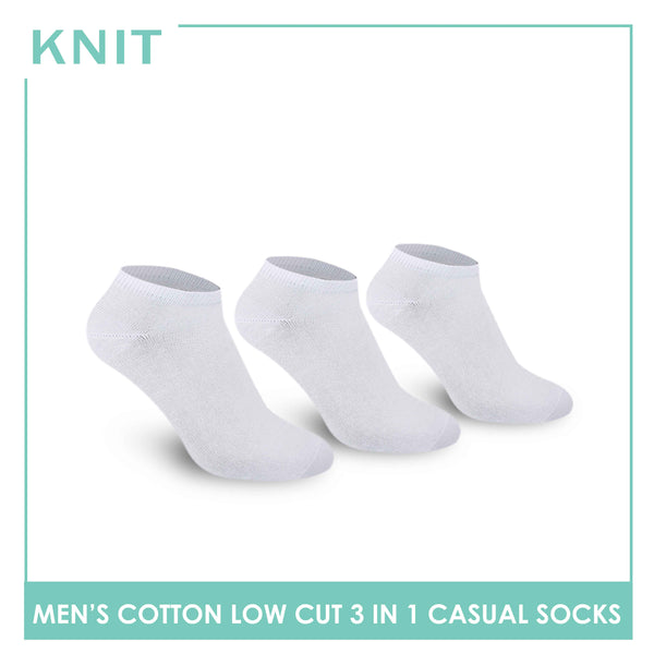 Knit Men’s Cotton Low Cut 3-in-1 Lite Casual Socks KMCKG1 (6694445482089)