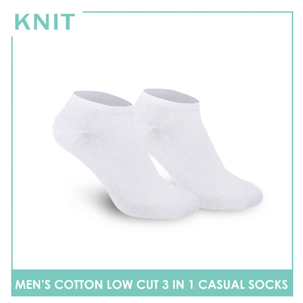 Knit Men’s Cotton Low Cut 3-in-1 Lite Casual Socks KMCKG1 (6694445482089)