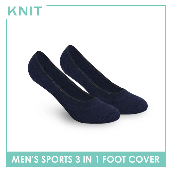 Knit Men’s Thick Sports Foot Cover 3 pairs in a pack KMSFKG1