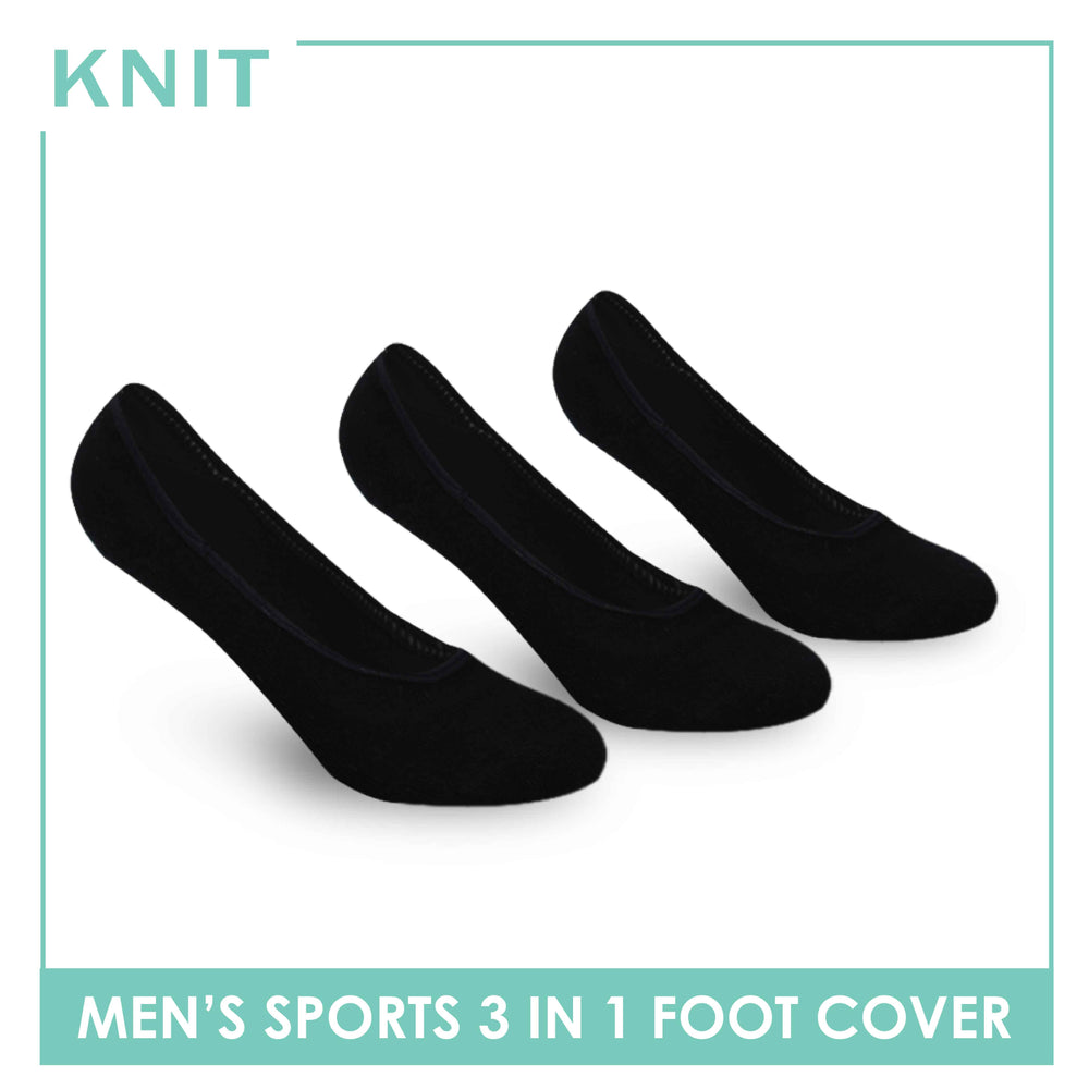 Knit Men’s Thick Sports Foot Cover 3 pairs in a pack KMSFKG1