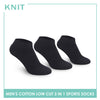 Knit Men’s Cotton Ankle 3-in-1 Thick Sports Socks KMSKG1