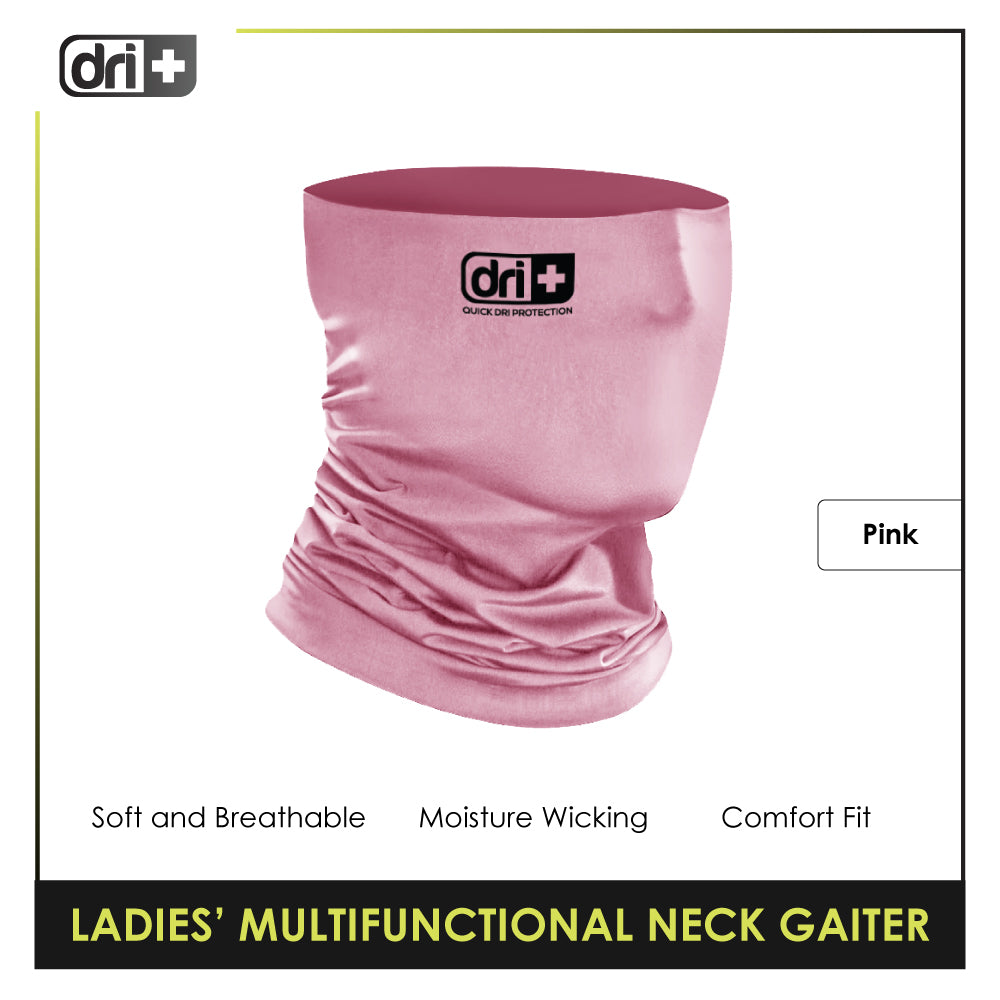 Dri Plus DLGAIT01 Ladies' Multi-Functional Neck Gaiter 1 piece (free size)