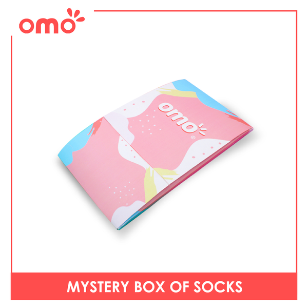 OMO Ladies' Mystery Box of Socks 4 in a Pack OLCLOWCUT / OLCANKLE / OLCANKLELCUT