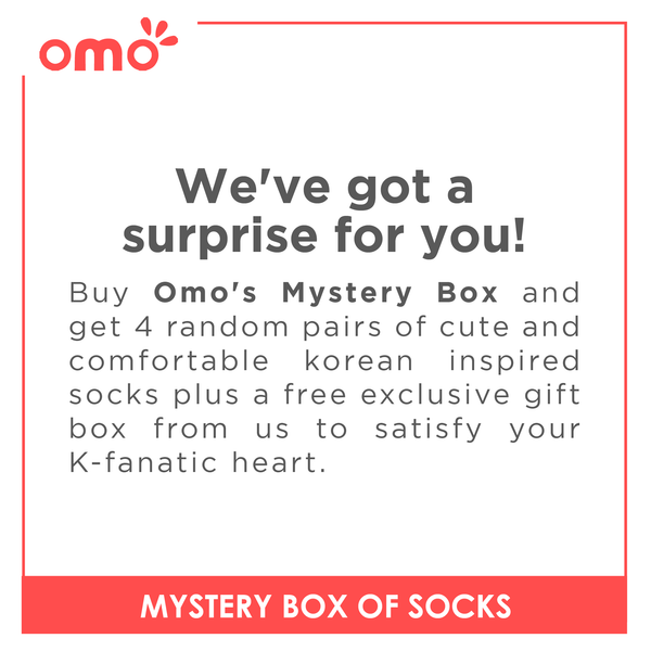OMO Ladies' Mystery Box of Socks 4 in a Pack OLCLOWCUT / OLCANKLE / OLCANKLELCUT