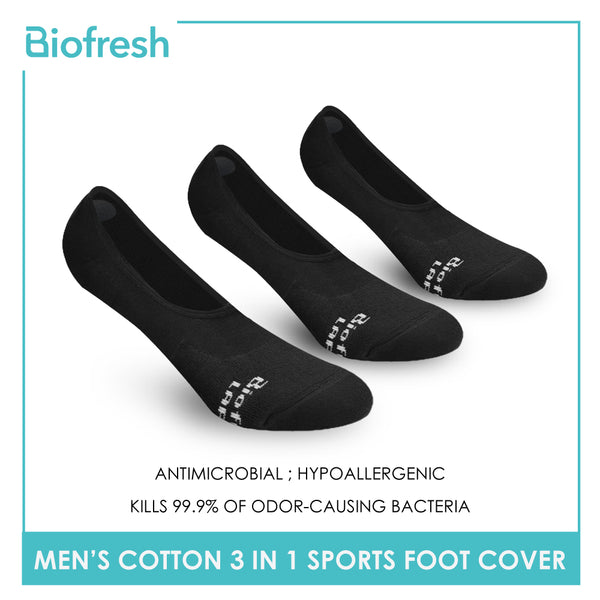 Biofresh RMFSG01 Men's Cotton No Show Sports Socks 3-in-1 Pack (4374661234793)