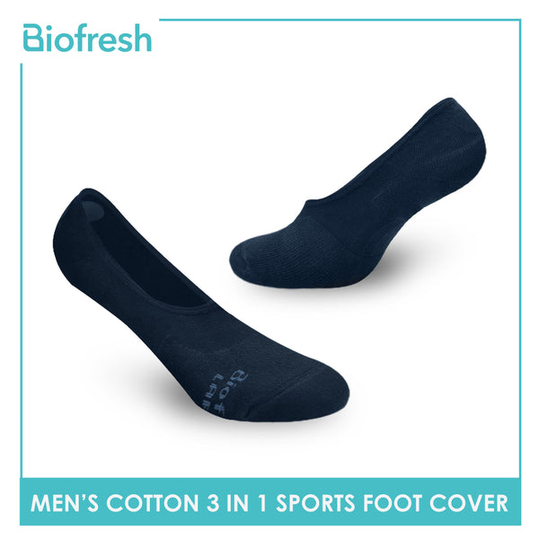 Biofresh RMFSG01 Men's Cotton No Show Sports Socks 3-in-1 Pack (4374661234793)