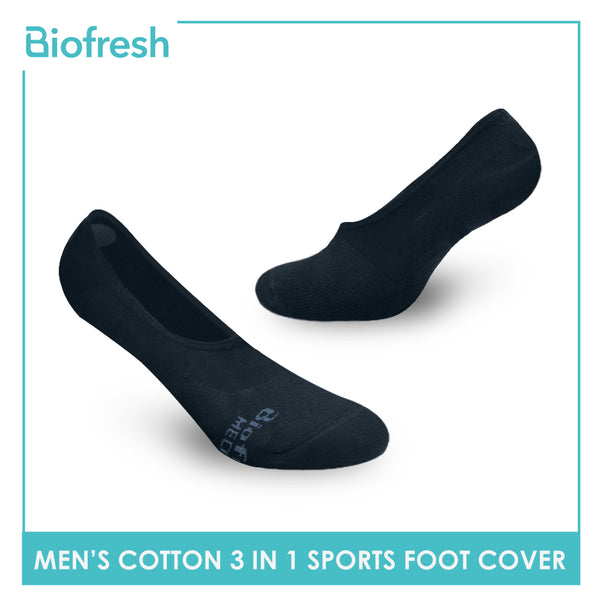 Biofresh RMFSG01 Men's Cotton No Show Sports Socks 3-in-1 Pack (4374661234793)