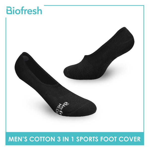 Biofresh RMFSG01 Men's Cotton No Show Sports Socks 3-in-1 Pack (4374661234793)