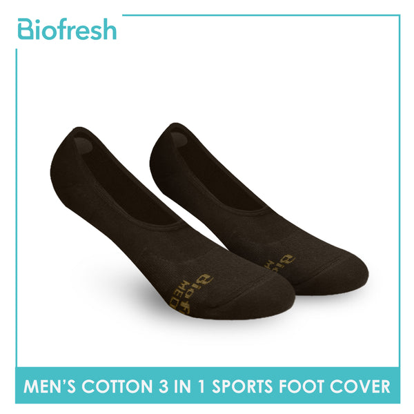 Biofresh RMFSG01 Men's Cotton No Show Sports Socks 3-in-1 Pack (4374661234793)