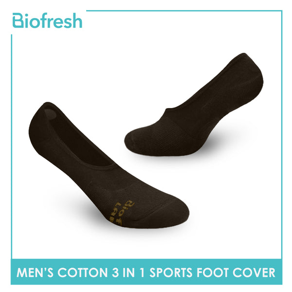Biofresh RMFSG01 Men's Cotton No Show Sports Socks 3-in-1 Pack (4374661234793)