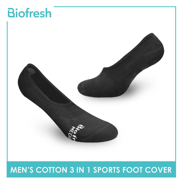 Biofresh RMFSG01 Men's Cotton No Show Sports Socks 3-in-1 Pack (4374661234793)