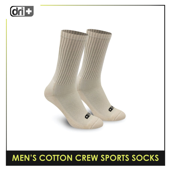 Dri Plus DMS0401 Men's Thick Cotton Crew Sports Socks 1 pair (4799349686377)