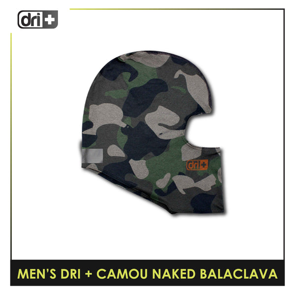 Dri Plus Men's Washable Multi-Functional Moisture Wicking Naked Balaclava 1 piece (Free Size) DMNBALA1402
