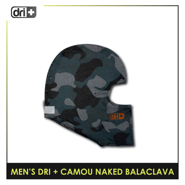 Dri Plus Men's Washable Multi-Functional Moisture Wicking Naked Balaclava 1 piece (Free Size) DMNBALA1402