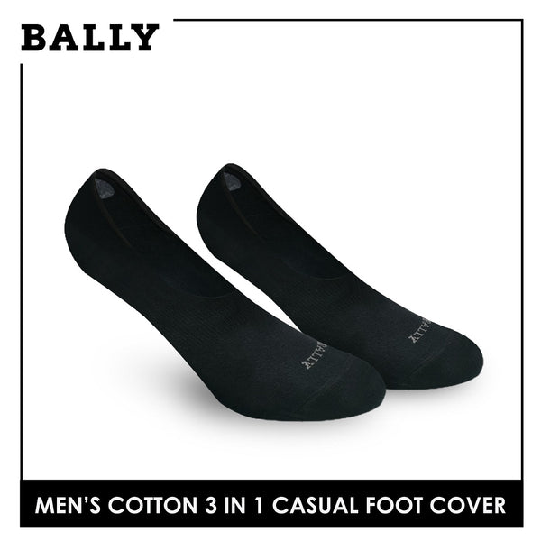 Bally YMCFG1 Men's Cotton No Show Casual Socks 3 pairs in a pack (4568941265001)