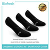 Biofresh Boys' Antimicrobial Cotton No Show Thick Sports Socks 3 pairs in a pack RBSFG2