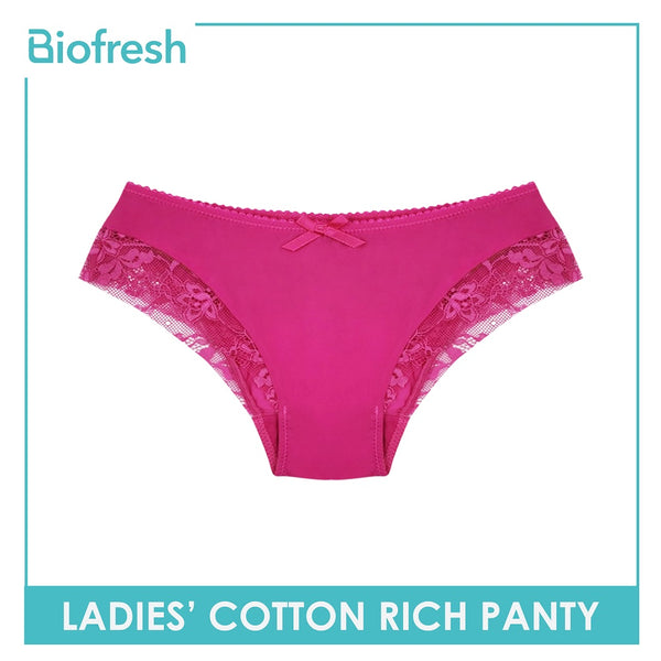 Biofresh ULPQ Ladies Cotton Rich Panty 3 pcs in a pack (4799317606505)