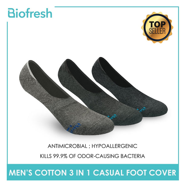 Biofresh RMFCG2 Men's Cotton No Show Casual Socks 3 pairs in a pack (4369702060137)