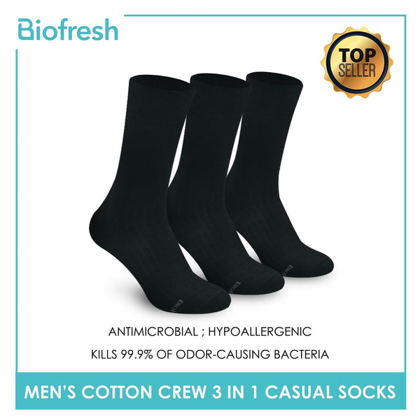 Biofresh RMCKG10 Men's Crew Casual Socks 3 pairs in a pack (4700280979561)