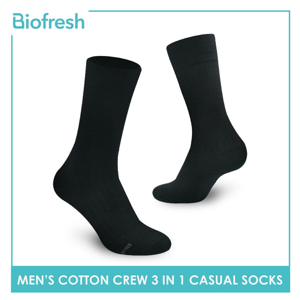 Biofresh RMCKG10 Men's Crew Casual Socks 3 pairs in a pack (4700280979561)