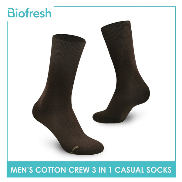 Biofresh RMCKG10 Men's Crew Casual Socks 3 pairs in a pack (4700280979561)