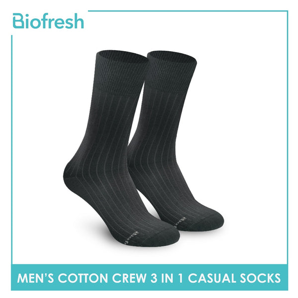 Biofresh RMCKG10 Men's Crew Casual Socks 3 pairs in a pack (4700280979561)
