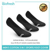 Biofresh Men's Antimicrobial Odor Free No Show Thick Sports Socks 3 pairs in a pack RMFSG3