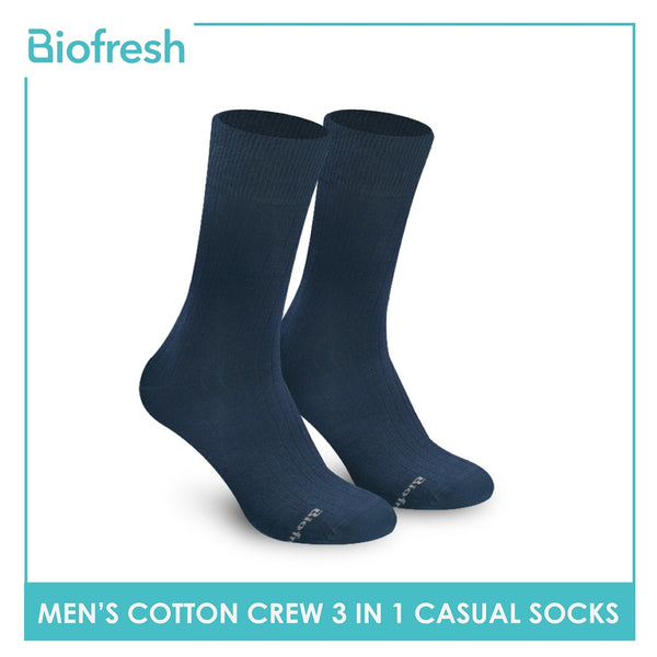 Biofresh RMCKG10 Men's Crew Casual Socks 3 pairs in a pack (4700280979561)