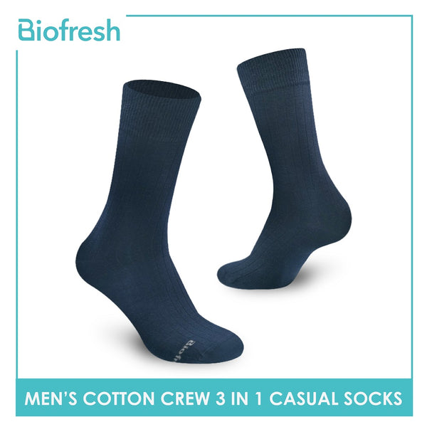 Biofresh RMCKG10 Men's Crew Casual Socks 3 pairs in a pack (4700280979561)
