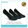 Biofresh Men's Antimicrobial Sweat Absorbent Lite Thin Casual Foot Cover 3 pairs in a pack RMFCG2