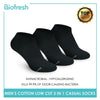 Biofresh Men’s Antimicrobial Odor Free Cotton Low Cut Thin Casual Socks 3 pairs in a pack RMCKG12