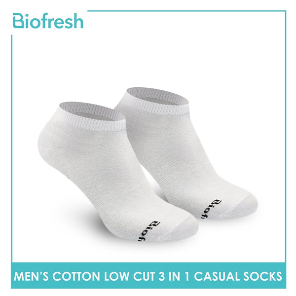 Biofresh RMCKG12 Men's Low Cut Casual Socks 3 pairs in a pack (4776144994409)
