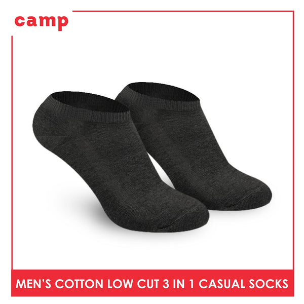 Camp CMC0 Men's Cotton Low Cut Casual Socks 3 pairs in a pack (4567781146729)