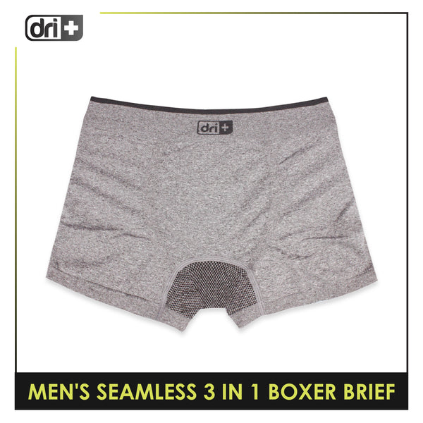 Dri Plus Men's Seamless Sports Boxers Brief 3 pieces in a pack ODMBBG1101