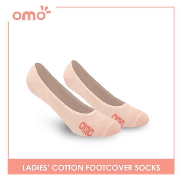 OMO Ladies' Cotton Fashionable Lite Casual Footcover 3 pairs in 1 pack OLCFG1201 (6632050294889)