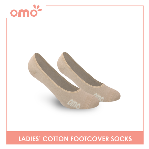 OMO Ladies' Cotton Fashionable Lite Casual Footcover 3 pairs in 1 pack OLCFG1202 (6632052392041)