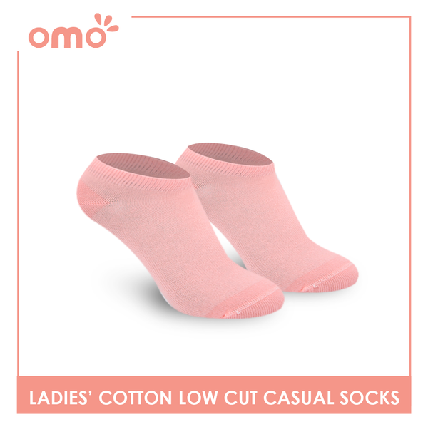 OMO Ladies' Cotton Fashionable Lite Casual Ankle Socks 3 pairs in 1 pack OLCG1203 (6632053571689)