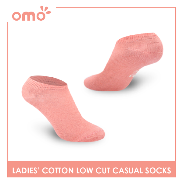 OMO Ladies' Cotton Fashionable Lite Casual Ankle Socks 3 pairs in 1 pack OLCG1203 (6632053571689)