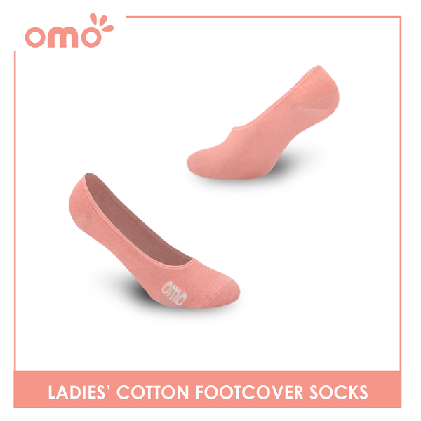 OMO Ladies' Cotton Fashionable Lite Casual Footcover 3 pairs in 1 pack OLCFG1201 (6632050294889)