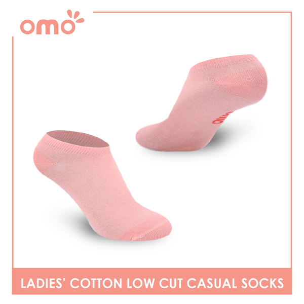 OMO Ladies' Cotton Fashionable Lite Casual Ankle Socks 3 pairs in 1 pack OLCG1203 (6632053571689)