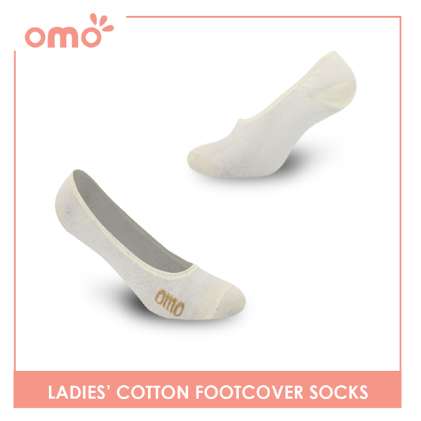 OMO Ladies' Cotton Fashionable Lite Casual Footcover 3 pairs in 1 pack OLCFG1202 (6632052392041)