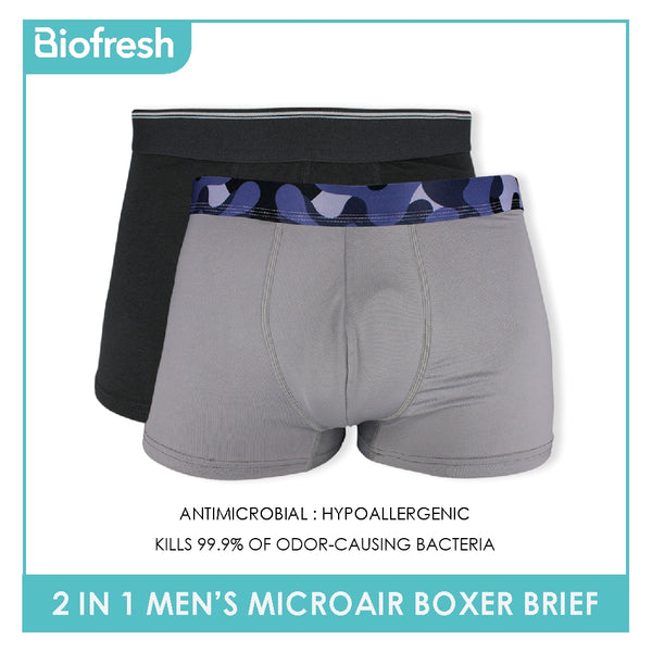 Biofresh Men's Antimicrobial Breathable Boxer Brief 2 pieces in 1 pack OUMBBG3 (Limited Time Offer)
