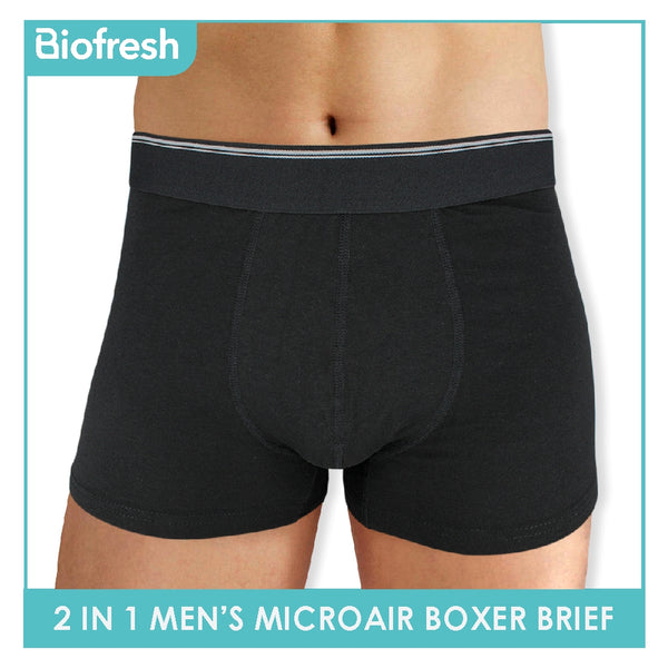Biofresh Men's Antimicrobial Breathable Boxer Brief 2 pieces in 1 pack OUMBBG3 (Limited Time Offer)