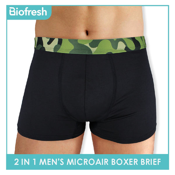 Biofresh Men's Antimicrobial Breathable Boxer Brief 2 pieces in 1 pack OUMBBG3 (Limited Time Offer)