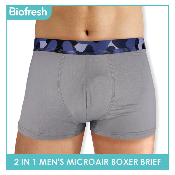 Biofresh Men's Antimicrobial Breathable Boxer Brief 2 pieces in 1 pack OUMBBG3 (Limited Time Offer)