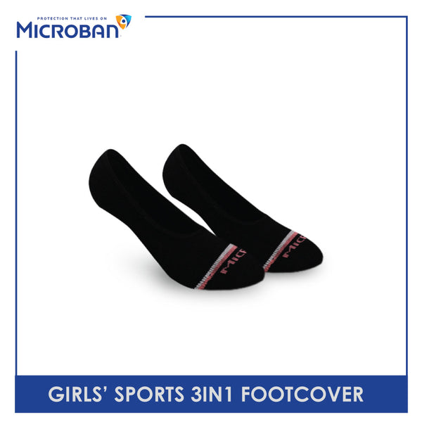 Microban Girls’ Cotton Thick Sports Foot Cover 3 pairs in a pack VGSFG1