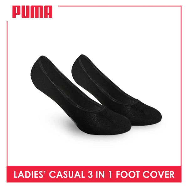 Puma Ladies' Cotton Lite Thin Casual Foot Cover 3 pairs in a pack PLCFG4