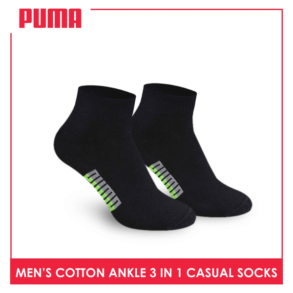 Puma Men's Cotton Ankle Lite Casual Socks 3 pairs in a pack PMCS07 (Limited Time Offer) (6657269170281)