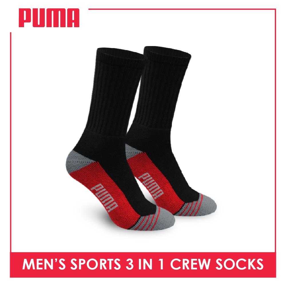 Puma black hot sale crew socks